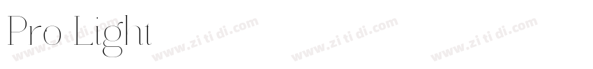Pro Light字体转换